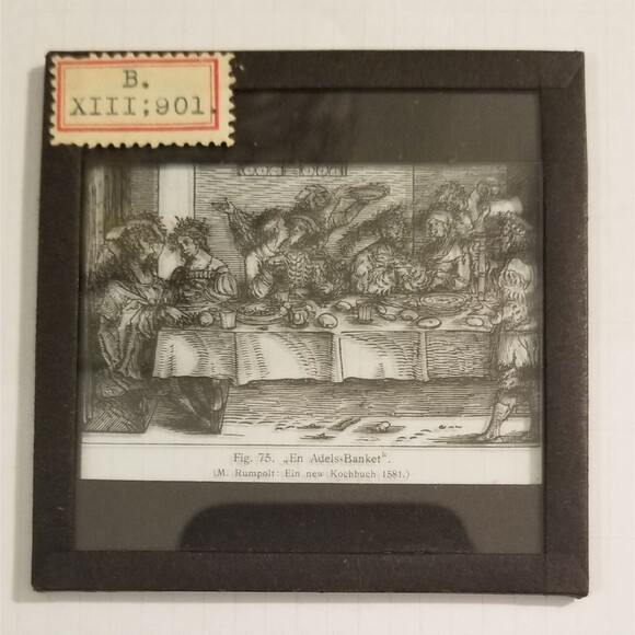 Four Antique Glass Magic Lantern Slides Classical Greek & Medieval Themes - Picture 3 of 10